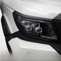 ABS Head Light Cover For Nissan Navara Np300 2021 2022 2023 Front Lamp Hood For Nissan Navara Frontier 2021 Car Accessories