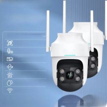 Botslab 2.5K 4MP HD Outdoor Camera Wireless PTZ WiFi IP66 Smart Home Camera Siren and Light Alarm Full Color Night Vision Camera