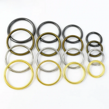 20pcs Meetee O Ring 20-50mm Metal Round Circle for Clothing Handbag Shoes Bags Belt Buckles Hardware Leather Crafts Accessories