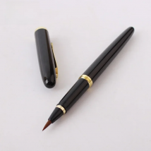 1pcs weasel hair fountain pen Style soft pen steel pole Small Regular script brush soft head New tap water brush Filling ink pen
