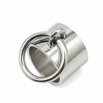 Woman Men's Ring Custom Silver Color Stainless Steel O RIng  Wedding Bands Water Anti-rust Jewelry Simple Popular 3 Styles