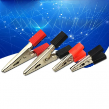 10PCS 35MM/50mm Plastic Handle Test Probe Metal Alligator Clips