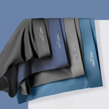 4pcs Boxer Shorts Men's Ice Silk Underwear Cool Underpants Breathable Sexy Thin Panties U Convex Lingerie Wholesale Lots L-6XL