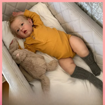 55cm/70 CM 3D Skin Handmade Soft Silicone Reborn Liam Babies Doll Toy For Girl Realistic Blonde Toddler Boy Art Bebe Gig Size