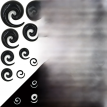 Acrylic Spiral Ear Taper Body Piercing Earring Plug Expander Stretcher Earlet Gauges 1.2mm-24mm