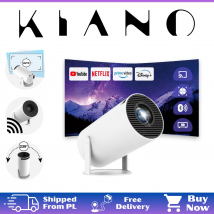 Proiettore intelligente Kiano Vision Relax 4K, Android 11, Miracast, DLNA, Wi-Fi, Bluetooth, correzione trapezoidale