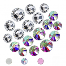 Promotion! Clear AB Non hot fix Rhinestones ss16 ss20 flat back crystals glass stone strass glitters for 3d nail garment wedding