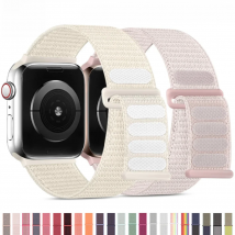 Nylon Strap for Apple Watch 10 46mm 42mm Ultra 2 49mm Breathable Replacement Wristband for IWatch 9 8 7 6 5 4 3SE 45mm 41mm 44mm