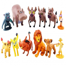(12piece/lot)  Cartoon The Lion Guard King Kion Simba PVC  Figures Anime Action Figures Dolls Model Children Birthday Gift Toys