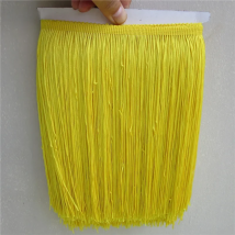 1 Yard/Lot 25CM Long Polyester Lace Tassel Fringe yellow Lace Trim Ribbon Sew Latin Dress Stage Garment Curtain DIY Accessories