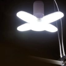 28W Fan Shape LED Bulb E27 LED Lamp Foldable 220V 110V Light Bulbs For Home Living Room Warehouse Garage Ceiling Light