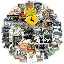 10/30/50/100pcs Go Hunting Stickers Waterproof Skateboard Motorcycle Guitar Luggage Laptop Bicycle Sticker Kids Toys