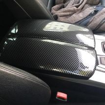 Accessories For BMW X5 X6 X7 E70 E71 F15 F16 G05 G06 G07 Carbon fiber Car styling Stowing Tidying Armrest box Sticker Cover Trim
