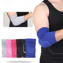 Elastic Elbow Pads Thickened Sponge Elbow Knee Protectors Guard Basketball Volleyball Sport Arm Sleeve Pad Adults Children