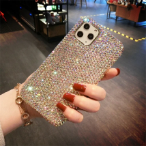 Luxury fashion Bling Rhinestone Gem diamond Soft phone case for apple iPhone 17 Air 16 15 14 13 12 XR 11 Pro Max  Glitter cover