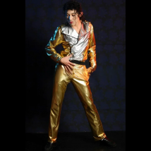 Role-player Dance Dress Up Michael Jackson History Golden Jacket Pants Costumes Cosplay Outfit