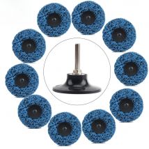 25mm/50mm/75mm Quick Change R-type Easy Strip Discs +1Pack 1/4inch Holder for Removes Rust, Strips Paint, Cleans Welds