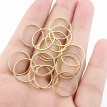 40pcs/lot Brass Round Charms Circle Frame Pendant Connector For DIY Necklace Earring Bracelet Jewelry Finding Making Supplies