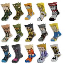 Cartoon and Animation Fashion Trend Men and Women Socks Autumn and Winter Street Style  Middle Tube Skateboard Socks