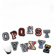 High Grade Cool 26pc Letters 3D Embroidered Sew on Patches for Clothing Stickers Iron-on Clothes Biker Appliques Stripes Badge