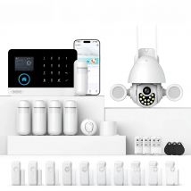 MULO Alarm System For Home Burglar Security 433MHz GSM  Home alarm Wireless PG103 WiFi Alarma Tuya Smart App Work With Alexa