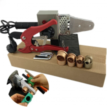 1Set AC 220V 600W 16-32mm PPR Pipe Tube Welder With 42mm Cutter Temperature Controlled Heat Welding Machine for Plastic Pipes