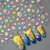 5D Embossed Nail Art Stickers Decals Self-Adhesive Nail Supplies Nail Art Design Decoration Accessories