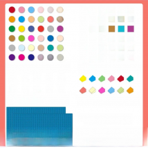 NEW Children's Small Building Blocks 1/4 Circle Tile1x1 Dots Shaped Bulk Building Block Kids Educational Toy Sets 1302-2602PCS