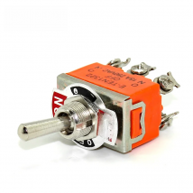 15A 250V KN3C E-TEN 1322 toggle switch 6 pin head 3 grade switch double pole double throw toggle switch