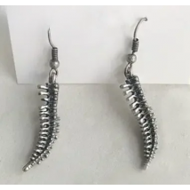 Anatomical Spine Earring Human Spinal Column Earrings Oddities Vertebrae Skull Medical Student Skeleton Anatomy Gothic Jewelry