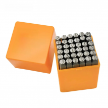OWDEN 36Pcs 3mm Steel Metal Stamp Set Number and Letter Punch Tools Hand Jewelry Stamping Tool Letter Puncher Set
