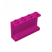 Gobricks 10PCS Bricks Panel 1x4x2 with Side Supports - Hollow Studs - 1x4x2 Wall panels compatible with 14718 children's toys