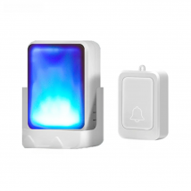 7 Colors Light  Flash Music Doorbell Wireless Door bell Suitable For The Deaf/Hard Of Hearing M usic Can Be Changed