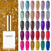 15ml Super Reflective Flash Disco Nail Gel Polish Relective Glitter Semi Permanent Nail Art Varnish For Manicures