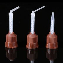 50 Pz/borsa Odontoiatria Punte di Miscelazione Usa E Getta Gomma di Silicone Testa di Miscelazione 1:1 Per Impressione Miscelazione Erogazione Pistola Materiali Dentali