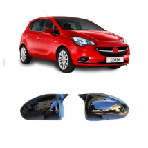 Per Opel Corsa E 2014-2019 copertura per specchietto stile pipistrello accessori per auto copertura per specchietto retrovisore 2 pezzi scudi di copertura
