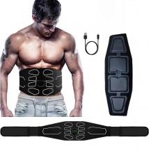 EMS Abdominal Toning Belt Electric Muscle Stimulation Muscle Toner Portable Fitness Massager Waist Trainer Body Slimming Shaping