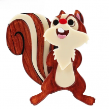 FishSheep New Lovely Squirrel Acrylic Brooches Big Resin Cute Animal Brooch Pins For Women Clothes Scarf Accessories Lady Gift