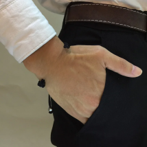 Women Men Bracelet Custom Engraving DIY Braided Bracelets Adjustable Hand-Made Braid Rope Bangles Personalized Valentine's Day