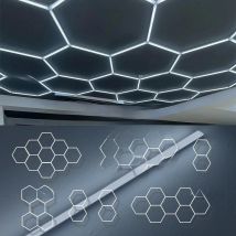 Garage Light Hexagon Led Lights Lamp Highly  Honeycomb LED Light for Barber Ceiling Lighting Workshop for large space.
