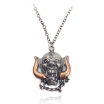 Vintage Skull Head Necklace Devil Pan God Necklaces Hollow Sheep Skulls Pendant For Women Men Jewelry