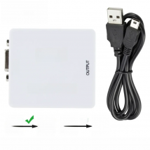 WVVMVV Mini VGA to HDMI-compatible Converter VGA2HDMI Video Box Audio Adapter 1080P For Notebook PC HDTV Projector TV Portable