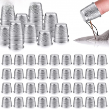 10/30Pcs Metal Sewing Thimble Finger Shield for DIY Crafts Sewing Thimble Protector Cap Hand Stitching Embroidery Finger Thimble