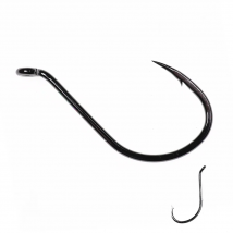Bimoo 20pcs Offset Octopus Beak Hook High Carbon Steel Black Nickel Sea Fishing Hook 4/0 5/0 6/0 7/0 8/0