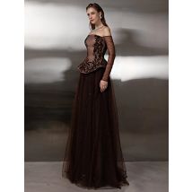 Smileven Shining A-line Prom Dress Off The Shoulder Party Gowns Strapless Formal Appliques Occassion Dress Customized 2026