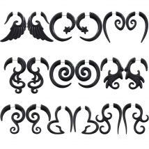 1 Pair Gothic Creative Black-color Acrylic Earrings For Women Men Punk Hip Hop Party Jewelry