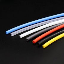 1~10m PTFE FEP Tube For 3D Printer Parts Pipe ID 0.5 1 2 2.5 3 4 5 6 7 8 10 12 14 16 18 20 mm F46 Insulated Hose Rigid Pipe 600V