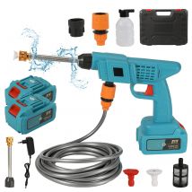 Limpiador de alta presión inalámbrico, lavadora, pistola de agua pulverizada, lavado de coches, limpieza de agua a presión para limpiar coches, jardines y terraza