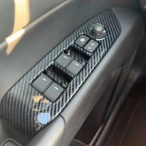 Car Accessories For Mazda CX-5 CX5 KF 2017-2024 2025 Interior Carbon Fiber Window Lift Switch Cover Trim Inside Armrest Frame