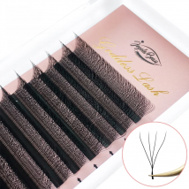 Goddess 4D W Shape Lashes W Eyelash Extensions Natural Soft Individual Lashes Handmade Premade Volume Fans  Cilios W